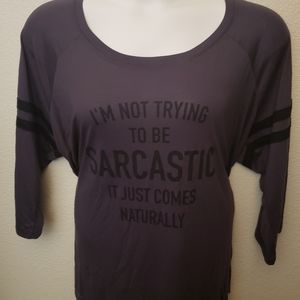 Football Tee 3 Quarter Sleeve